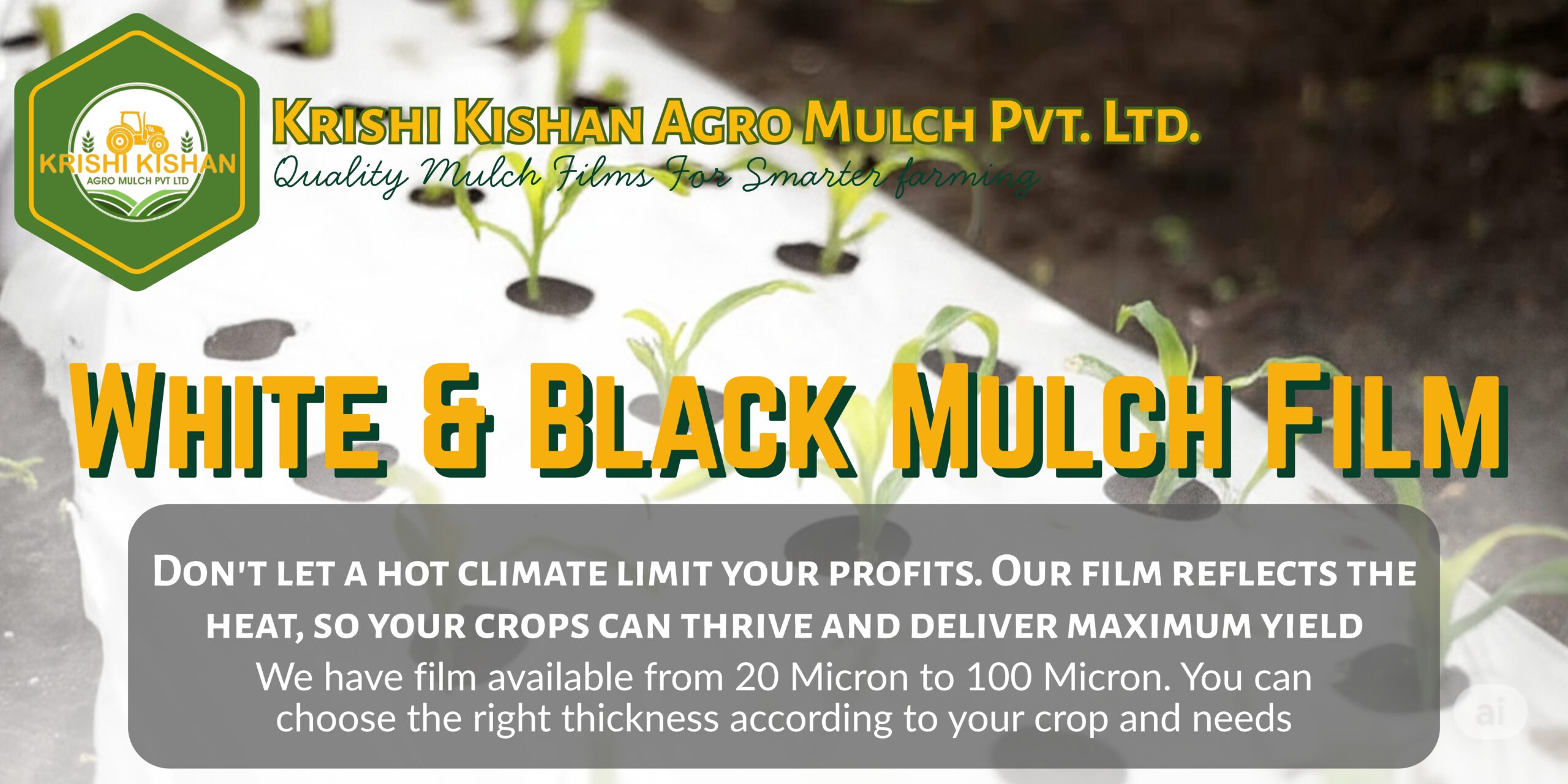 White & Black Mulch Film